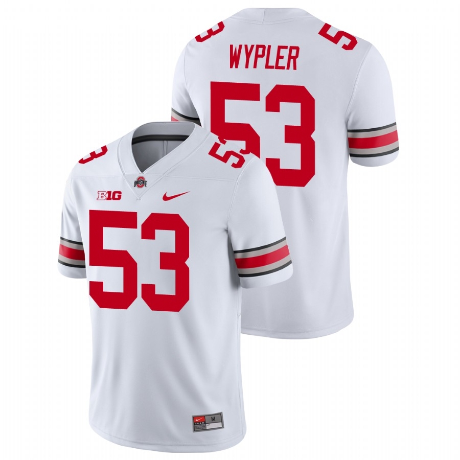 Ohio State Buckeyes Men's NCAA Luke Wypler #53 White Game College Football Jersey AKG1849BY